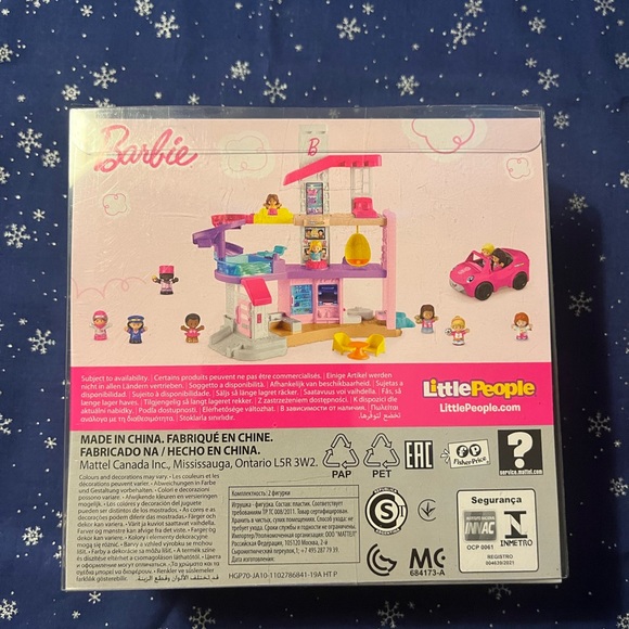 2037-OTT Fisher-Price Barbie “Little People” Summer Swim Fun Figures Set - Picture 5 of 7